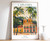 1_Curitiba Print, Curitiba Travel Poster, Brazil Travel Print, Tropical Decor, B