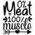 0% Meat 100% Muscle-01 (4) Poster Canvas Movie Film Print A0 A1 A2 A3 A4 A5 A6 A