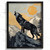 Majestic Wolf Howling at Moon - Wilderness Nature Art Print Wolf Wall Art (2) Po