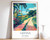11_Guyana Travel Poster, Guyana Print, South America Travel Art, Floral Poster,