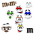 M&M Faces -PNG Poster Canvas Movie Film Print A0 A1 A2 A3 A4 A5 A6 Art Wall Deco