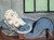 Pablo Picasso - Reclining woman reading 1939 Poster Canvas Movie Film Print A0 A