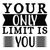 your only limit is you-01 (3) Poster Canvas Movie Film Print A0 A1 A2 A3 A4 A5 A