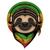 Sloth Rasta a wearing headphones vector illustration Poster Canvas Movie Film Pr