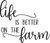 life_better_on_farm Poster Canvas Movie Film Print A0 A1 A2 A3 A4 A5 A6 Art Wall
