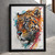 Colourful Leopard Animal Wall Art Print Poster Art Print Leopard Picture Home (2