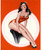 Peter Driben - Pinup Girl - Brunette in Red Bathing Suit 1949 Poster Canvas Movi