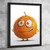CUTE ORANGE FUNNY QUIRKY KITCHEN ART PRINT Decor Wall Fruit Picture A5 A4 A3 Pos