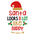 Santa Looks a Lot Like Daddy Poster Canvas Movie Film Print A0 A1 A2 A3 A4 A5 A6