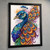 Colourful Peacock Animal Wall Art Print Poster Art Print Peacock Picture Home (3