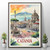 Captivating Catania, Sicily Travel Poster - Vibrant Landmarks Art Print Poster C