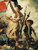 Delacroix-Liberty Leading the People (detail 2) Art Gallery Poster Canvas Print