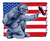 156. Astronaut Painting US Flag Sticker Poster Canvas Movie Film Print A0 A1 A2