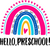 Rainbow-2-hello-preschool (2) Poster Canvas Movie Film Print A0 A1 A2 A3 A4 A5 A