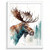 Watercolour Moose Art Print Poster Canvas Movie Film Print A0 A1 A2 A3 A4 A5 A6