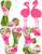 A220318-03-Flamingo-Love-Couple-Heart (2) Poster Canvas Movie Film Print A0 A1 A