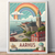 Aarhus Denmark Travel Poster - Classic Maritime Charm Art Print Poster Canvas Mo