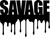 SAVAGE DRIP (2) Poster Canvas Movie Film Print A0 A1 A2 A3 A4 A5 A6 Art Wall Dec