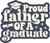 Proud father of a graduate (2) Poster Canvas Movie Film Print A0 A1 A2 A3 A4 A5