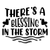 Theres a Blessing in the Storm Poster Canvas Movie Film Print A0 A1 A2 A3 A4 A5