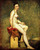 Delacroiix - Mademoiselle 1817 Art Gallery Poster Canvas Print Wall Decoration A