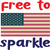 free to sparkle (2) Poster Canvas Movie Film Print A0 A1 A2 A3 A4 A5 A6 Art Wall
