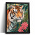 Tiger Art Print Cute Animal Wall Art Framed Picture Wild Animal Artwork Gift Pos