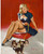 Gil Elvgren - Pinup Girl - Some Cute Tricks 1951 Poster Canvas Movie Film Print