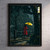 Pixel Art Umbrella Lady Wall Art Prints for Living Room Picture Woman Poster Art
