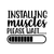 Installing muscles please wait-01 (3) Poster Canvas Movie Film Print A0 A1 A2 A3