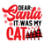 santa it was my cat-01 Poster Canvas Movie Film Print A0 A1 A2 A3 A4 A5 A6 Art W