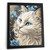 Blue Eyed Cat Wall Art Cat Print Unique Artwork White Persian Cat Poster Art (3)