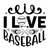 I Love Baseball-01 Poster Canvas Movie Film Print A0 A1 A2 A3 A4 A5 A6 Art Wall