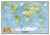 National Geographic World Physical Ocean Floor Poster Canvas Movie Film Print A0