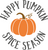 Happy Pumpkin Spice Season Poster Canvas Movie Film Print A0 A1 A2 A3 A4 A5 A6 A
