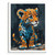 Colourful Leopard Art Print Nursery Wall Art Framed Leopard Cub Print Animal Art