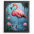 Flamingo Wall Art Print Vibrant Colour Artwork Flamingo Lounge Decor Pink Art (2
