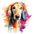 Saluki (1) Poster Canvas Movie Film Print A0 A1 A2 A3 A4 A5 A6 Art Wall Decorati