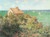 Monet- Fisherman's Cottage on the Clifs at Varengeville Poster Canvas Movie Film
