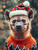 Christmas Hyena-3by4 Poster Canvas Funny Annimals Pritnt A0 A1 A2 A3 A4 A5 A6