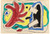 FERNAND LÉGER (French, 1881-1955). Feuille rouge, 1950 Poster Canvas Movie Film