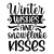 Winter wishes and snowflake kisses-01 Poster Canvas Movie Film Print A0 A1 A2 A3