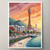 Kobe Japan Travel Poster - Vibrant Harbor Cityscape Art Print Poster Canvas Movi