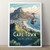 Captivating Cape Town South Africa Travel Poster - Table Mountain Art Print Post