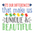its our differences that make us unique & beautiful-01 Poster Canvas Movie Film