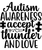 Autism awareness accept thunder and love-01 Poster Canvas Movie Film Print A0 A1