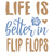 Life is better-01 Poster Canvas Movie Film Print A0 A1 A2 A3 A4 A5 A6 Art Wall D