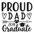 PROUD DAD OF A 2019 GRADUATE-01 Poster Canvas Movie Film Print A0 A1 A2 A3 A4 A5