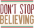 don_t stop believing Poster Canvas Movie Film Print A0 A1 A2 A3 A4 A5 A6 Art Wal