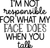 Im not responsible for what (2) Funny Poster Creative Canvas Print A0 A1 A2 A3 A